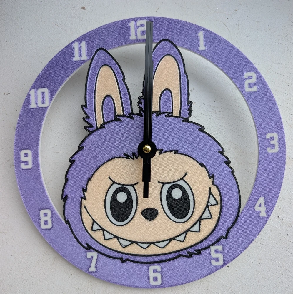 Little Monster Wall Clock Choose Your Color